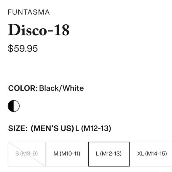 FUNTASMA Men’s Black and White Oxford Shiny Faux Patten Shoes Size Large FLAWED - Picture 3 of 15